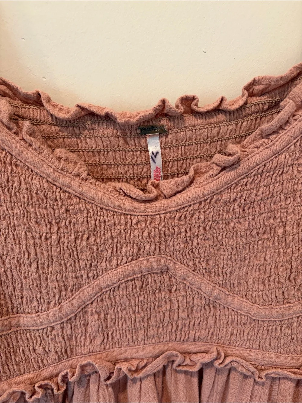 Free People smocked square